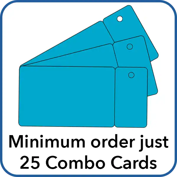 minimum order just 25 combo cards