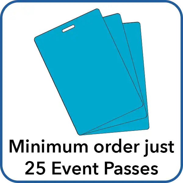 minimum order just 25 event passes