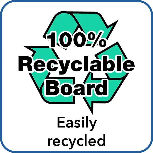 100% recyclable