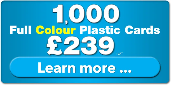 1000 plastic cards for £139