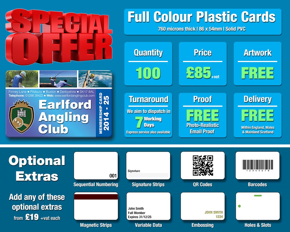 plastic cards special offer 100 cards