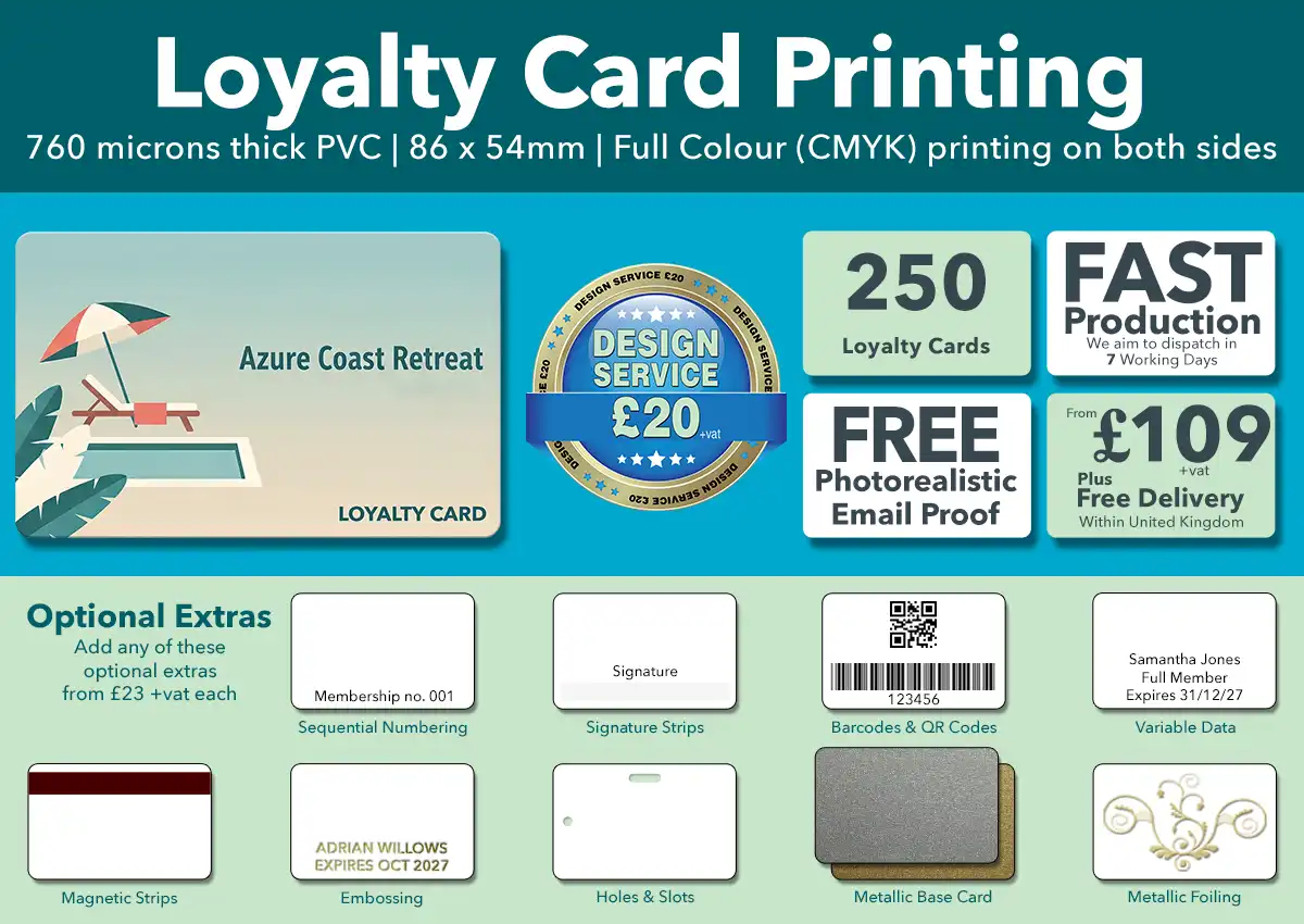 plastic cards special offer 250 cards