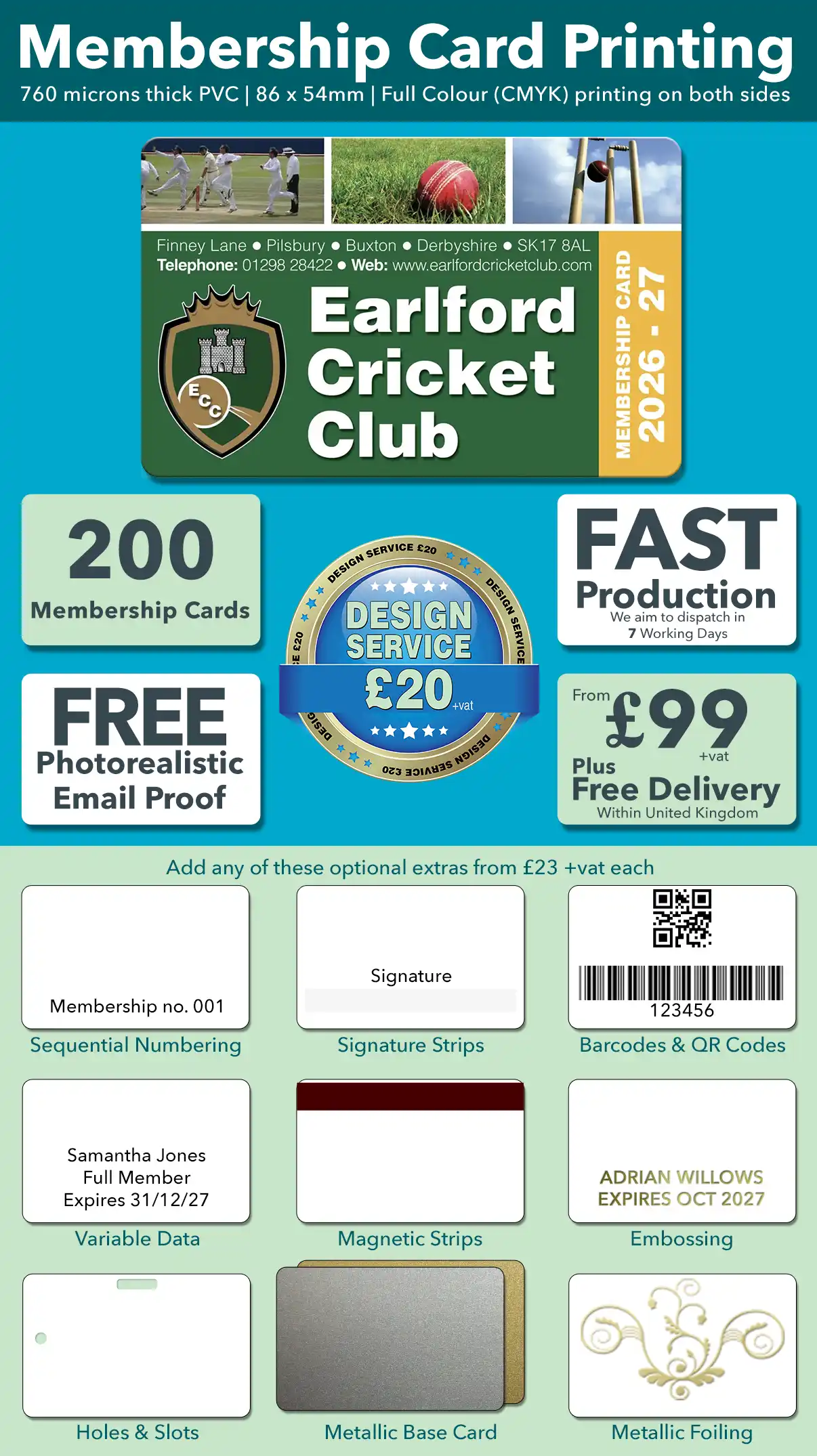 250 membership cards special offer