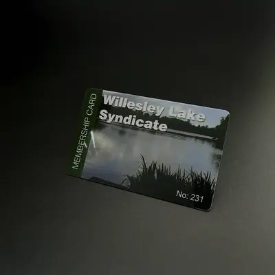 Willesley Lake Syndicate numbered membership card