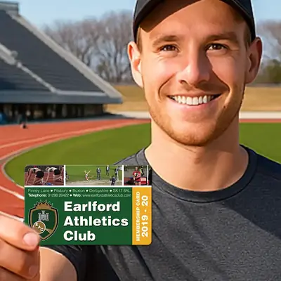 athletics club membership card printing