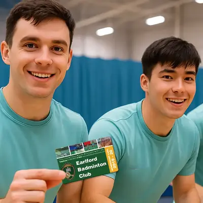 badminton club membership card printing