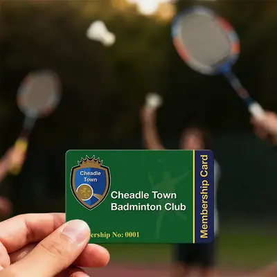badminton club membership card printing