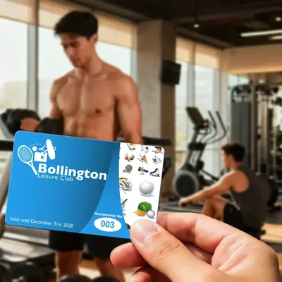 bodybuilding club membership card printing