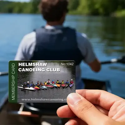 canoeing club membership card printing