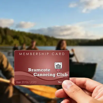 canoeing club membership card printing