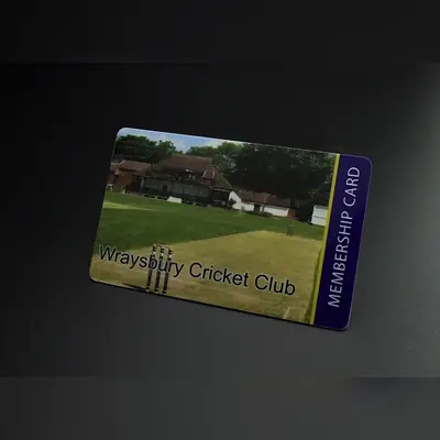 cricket club membership card printing