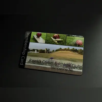 cricket club membership card printing