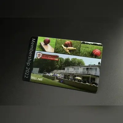 cricket club membership card printing