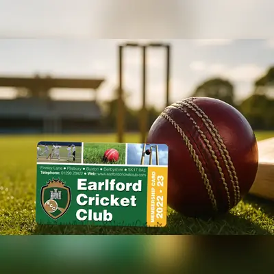 cricket club membership card printing