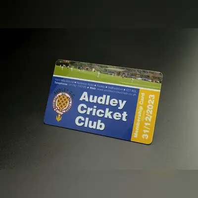 cricket club membership card printing
