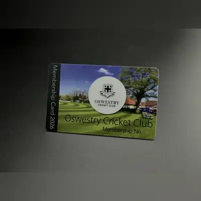 cricket club membership card printing