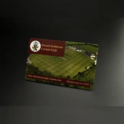 cricket club membership card printing