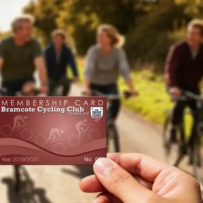 cycling club membership card printing
