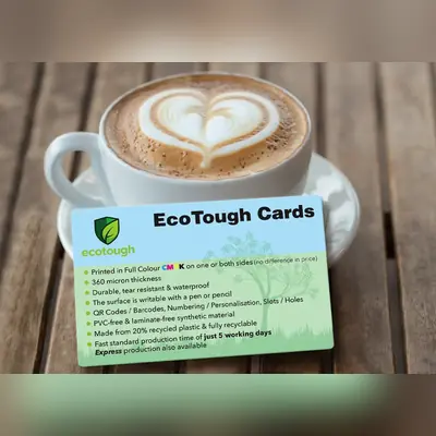 ecotough plastic card printing
