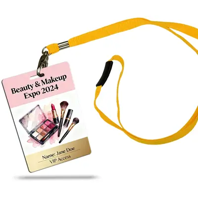 event pass printing for beauty and makeup exhibition