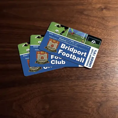 Bridport Football Club under 19s membership cards