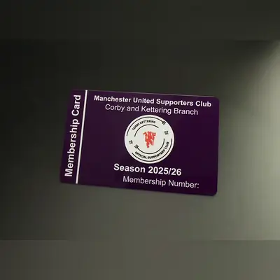 football club membership card printing