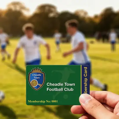 football club membership card printing