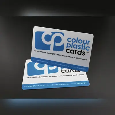 full colour plastic business card printing example