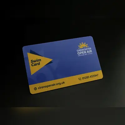 custom printed plastic business card example