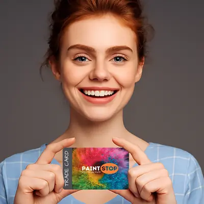 gloss finish plastic business card example