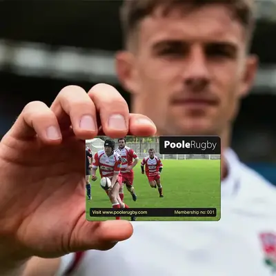rugby club membership card printing