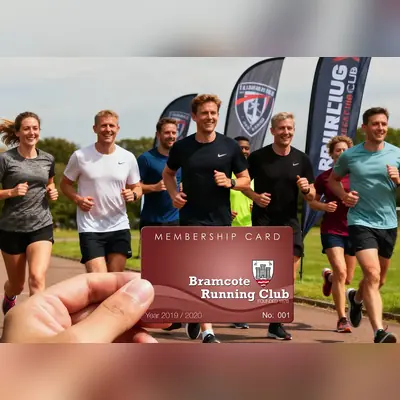 running club membership card printing