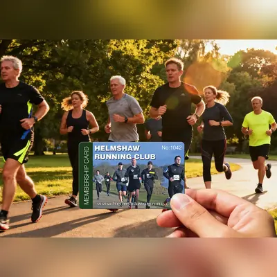 running club membership card printing