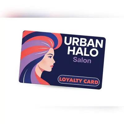 salon loyalty card printing for urban halo salon