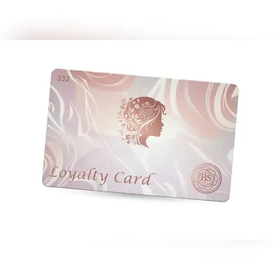 salon loyalty card printing for a beauty salon