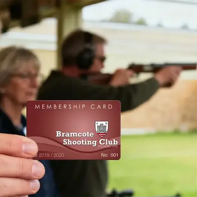 shooting club membership card printing