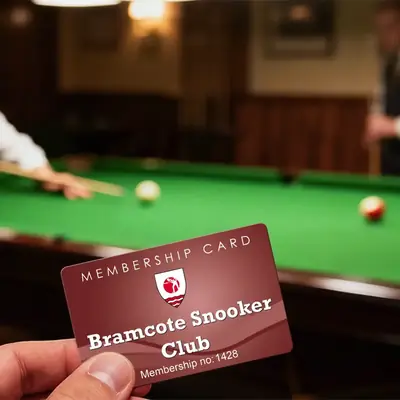 snooker club membership card printing