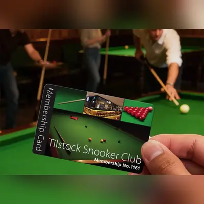 snooker club membership card printing