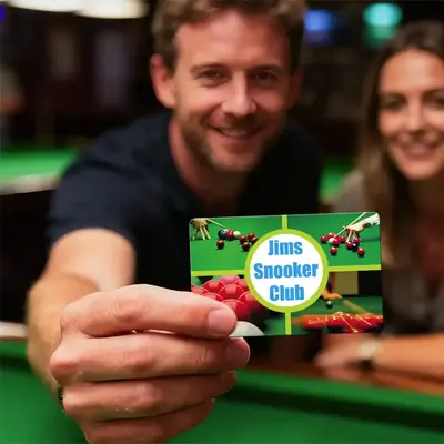 snooker club membership card printing
