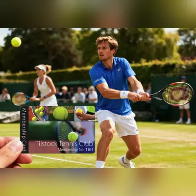 tennis club membership card printing