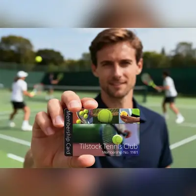 tennis club membership card printing