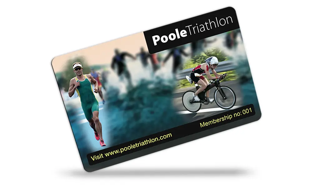 Triathlon club membership cards